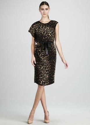 Натуральное платье в леопардовый принт