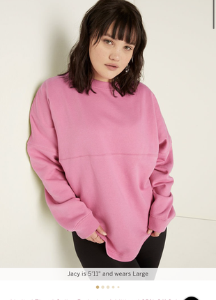 Розовый свитшот толстовка с логотипом pink / vs , размеры m, l, xl, xxl2 фото