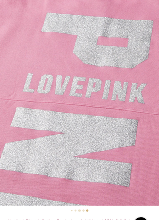 Розовый свитшот толстовка с логотипом pink / vs , размеры m, l, xl, xxl6 фото