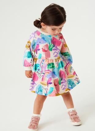 Сукня з яскравим принтом(3 місяці-7 років)