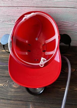 Шлем для напитков , красный с фонарём2 фото