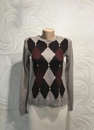 Комбинированный свитер «liu jo»1 фото