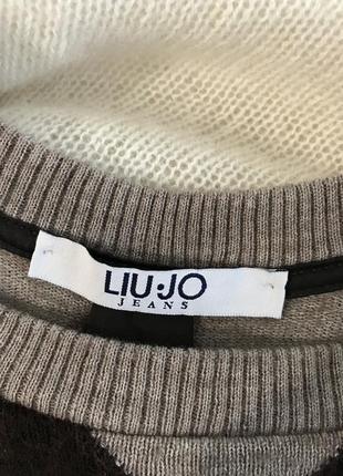 Комбинированный свитер «liu jo»7 фото