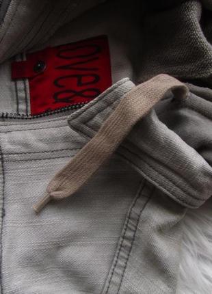 Стильная джинсовая куртка худи капюшоном love&glory4 фото