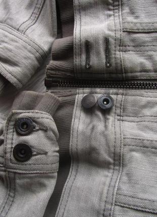 Стильная джинсовая куртка худи капюшоном love&glory5 фото