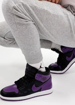 Мужские высокие кожаные кроссовки nike j0rdan 1 retro#найк3 фото