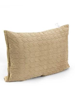 Чехол на декоративную подушку велюр 50х70 beige