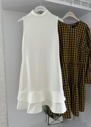 Нарядное белое платье boohoo