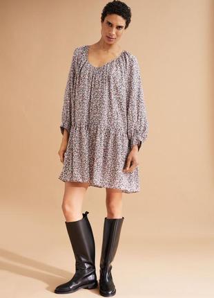 Красивое платье в цветы h&m