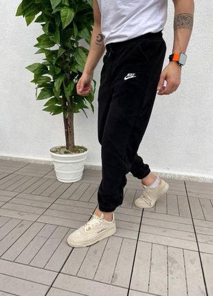 Мужские спортивные штаны nike, зимние штаны, спортивки на флисе, спортивные штаны на зиму, тёплые штаны