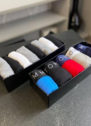 Чоловічий подарункрвий набір трусів tommy hilfiger boxer 5 шт + шкарпетки 8 пар