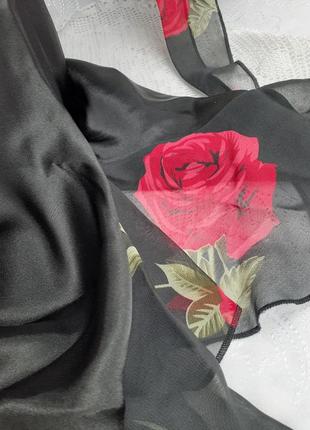 Пеньюар 🌹роза 🌶ночная рубашка платье с летящим рукавом-бабочкой пикантное атласный винтаж2 фото