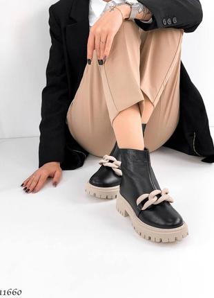 Демісезонні черевики  натур. шкіра