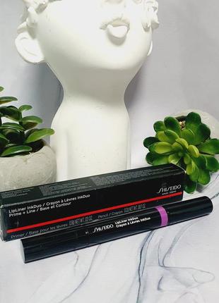 Оригінал олівець праймер для губ shiseido lip liner inkduo 10 violet оригинал карандаш бальзам для губ