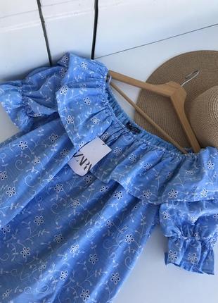 Zara ажурна сукня прошва 2