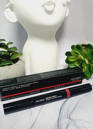 Оригінал олівець праймер для губ shiseido lip liner inkduo 11 plum оригинал карандаш бальзам для губ1 фото