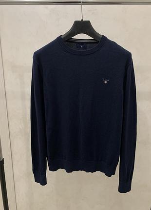 Свитер джемпер gant кофта синий мужской