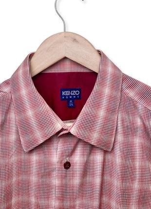 Винтажная тенниска kenzo рубашка с коротким рукавом шведка винтаж в клетку missoni yves saint laurent 44 l xl5 фото