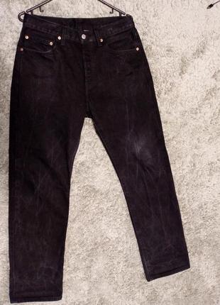 Джинсы штаны брюки черные levis 501 wpl 423 black fade 30/30 mens men selvedge black jeans джинса2 фото