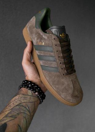 Мужские кроссовки, кеды adidas gazelle “brown”#адидас