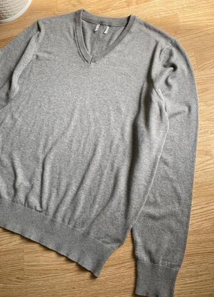 Пуловер, джемпер сірий м-л розмір4 фото