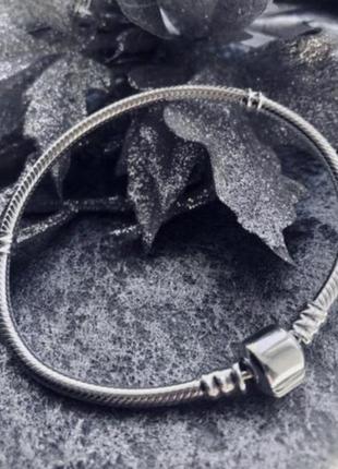 Браслет серебряный для шармов стиль пандора размер 18,20,222 фото
