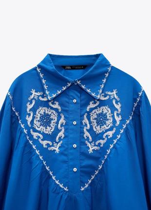 Блуза, сорочка, вишиванка zara, розмір xs/s