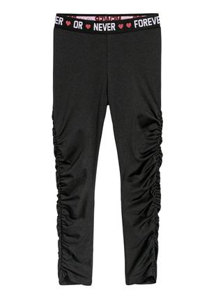 Леггинсы h&m черные демисезонные размер: 98см (2р.)-98см (3р.) 110 см
