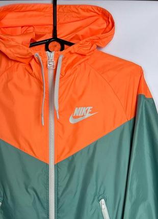 Вітрівка nike куртка яскрава найк оригінал вітровка помаранчева спортивна для бігу осінь2 фото