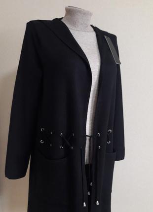 Красивый,стильный, теплый,плотный  кардиган-пальто,с кашемиром5 фото