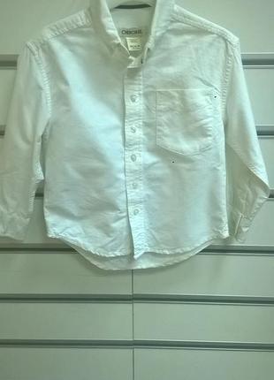 Новая рубашка для мальчика с длинным рукавом белого цвета cherokee