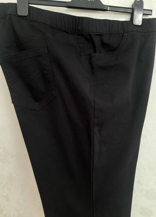 Натуральні штани на резинке заужени к низу большой розмер9 фото