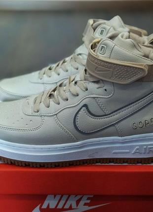 Кросівки nike air force 1 gore-tex beige2 фото