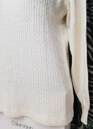 Шерсть! изумительный мягкий и теплый свитер вязка косы италия.3 фото