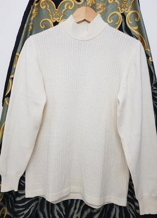 Шерсть! изумительный мягкий и теплый свитер вязка косы италия.4 фото