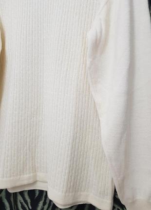 Шерсть! изумительный мягкий и теплый свитер вязка косы италия.