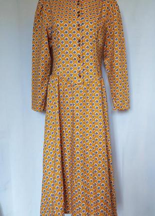 Трендовое натуральное платье ,,пейзанский стиль,, camargue (размер 12-14)