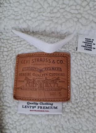 Шерпа джинсовая куртка levi's оригинал размер s6 фото