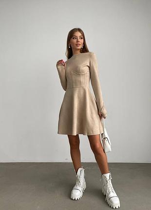 Сукня з імітацією кісточок