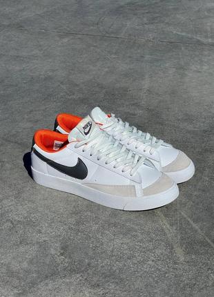 Чоловічі шкіряні кеди nike blazer low ‘77 🆕 кроссовки найк блейзер лов