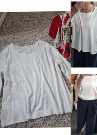 Базовая белая футболка с длинным рукавом, германия,  р. 50- 541 фото