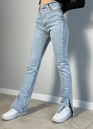 Джинси прямі жіночі кльош палаццо джинси3 фото