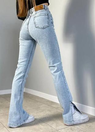 Джинси прямі жіночі кльош палаццо джинси2 фото