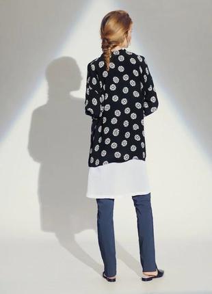 Блуза дизайнерская с принтом oversize 100% cupro 'bitte kai rand' 44-46р3 фото