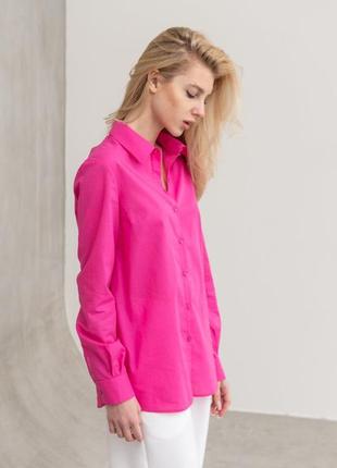 Сорочка бавовняна на гудзиках вільна сорочка