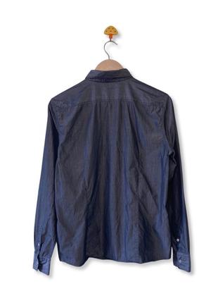 Винтажная серая базовая рубашка jil sander made in italy винтаж 90х prada brunello cucinelli loro piana acne atudios 42 it m2 фото