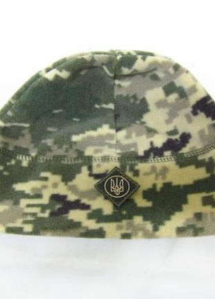 Шапка військова зимова флісова піксель davani 00601-1