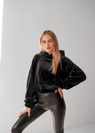 399 грн⚫️жіночий теплий м’який худі з капюшоном