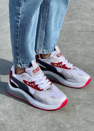 Кросівки puma rs-x ‘white red’9 фото