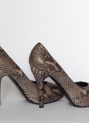Claude mare италия женские туфли peep toe р. 39 натуральная змеиная кожа питон9 фото